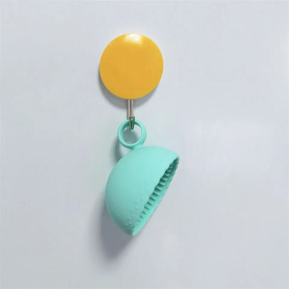 1pc Makeup Brush Cleaner Silicone Scrubber Non-slip Bowl