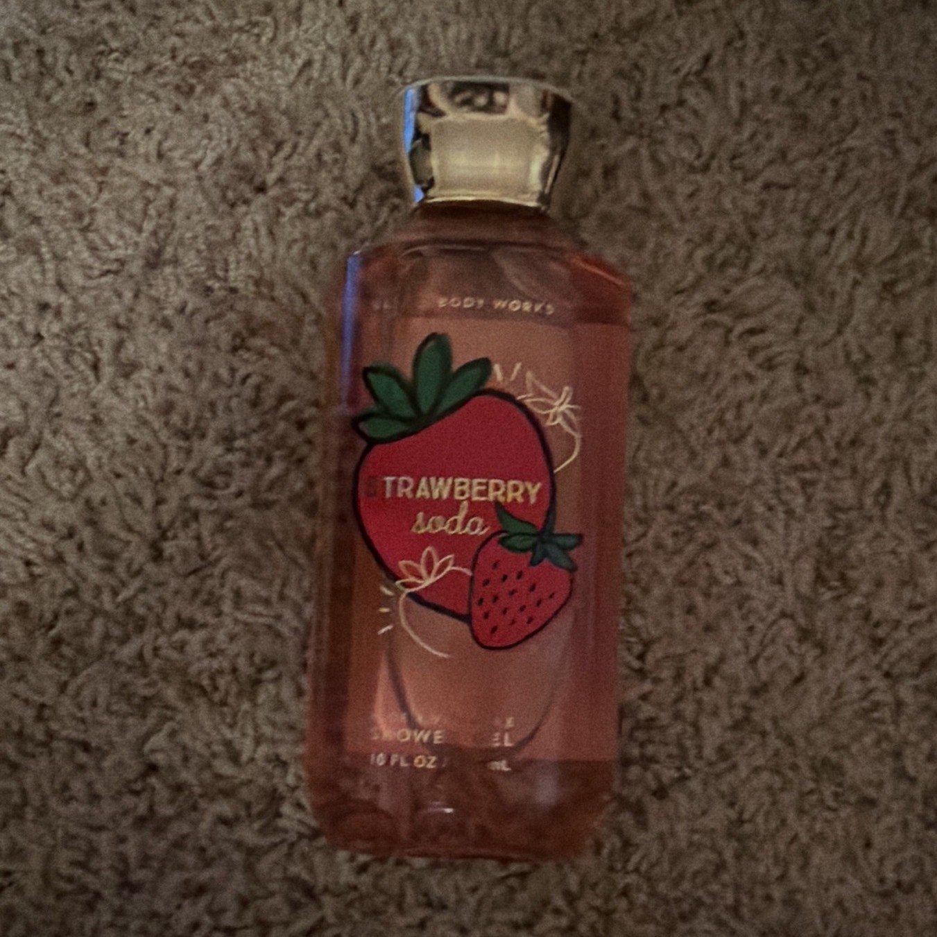 Bath & Body Works Strawberry Soda Shower Gel 10 fl oz, Aloe + Vitamin E