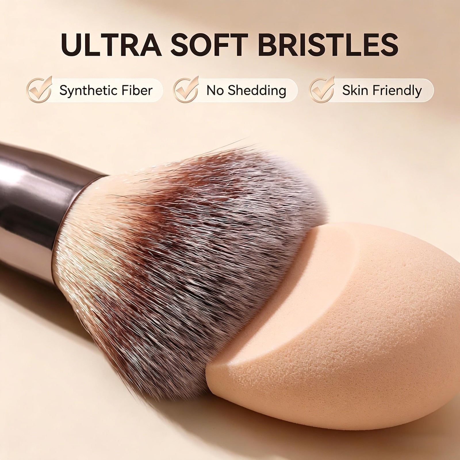 Travel Makeup Brush Set BS-MALL14 PCS Professional Brushes Champagne