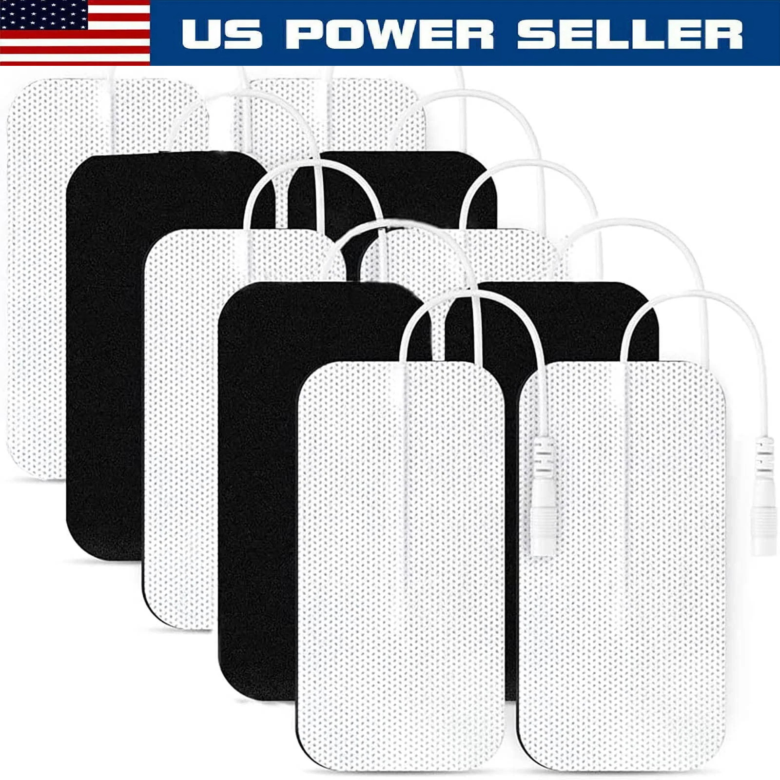 TENS Unit 2×4 Electrode Pads EMS Massage Pain Relief Muscle Stimulator 7000 3000