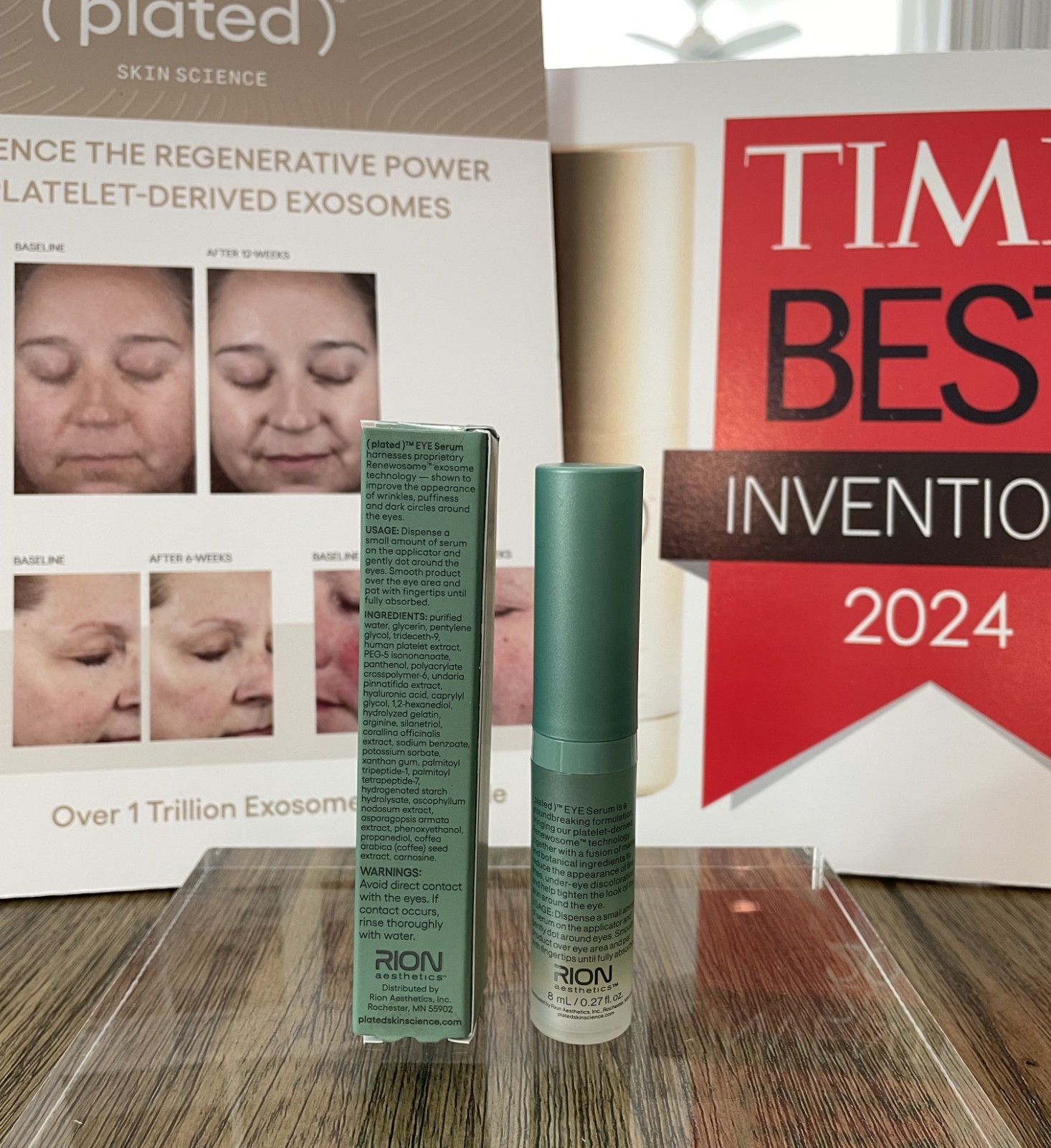 Plated Skincare Eye Serum 8ml exp 2027 New IN BOX FREE SHIPPING