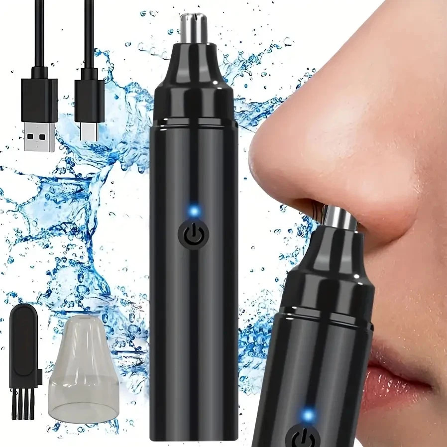 Rechargeable Nose Hair trimmer and Facial Hair remover for Men Nose Hair Shaver