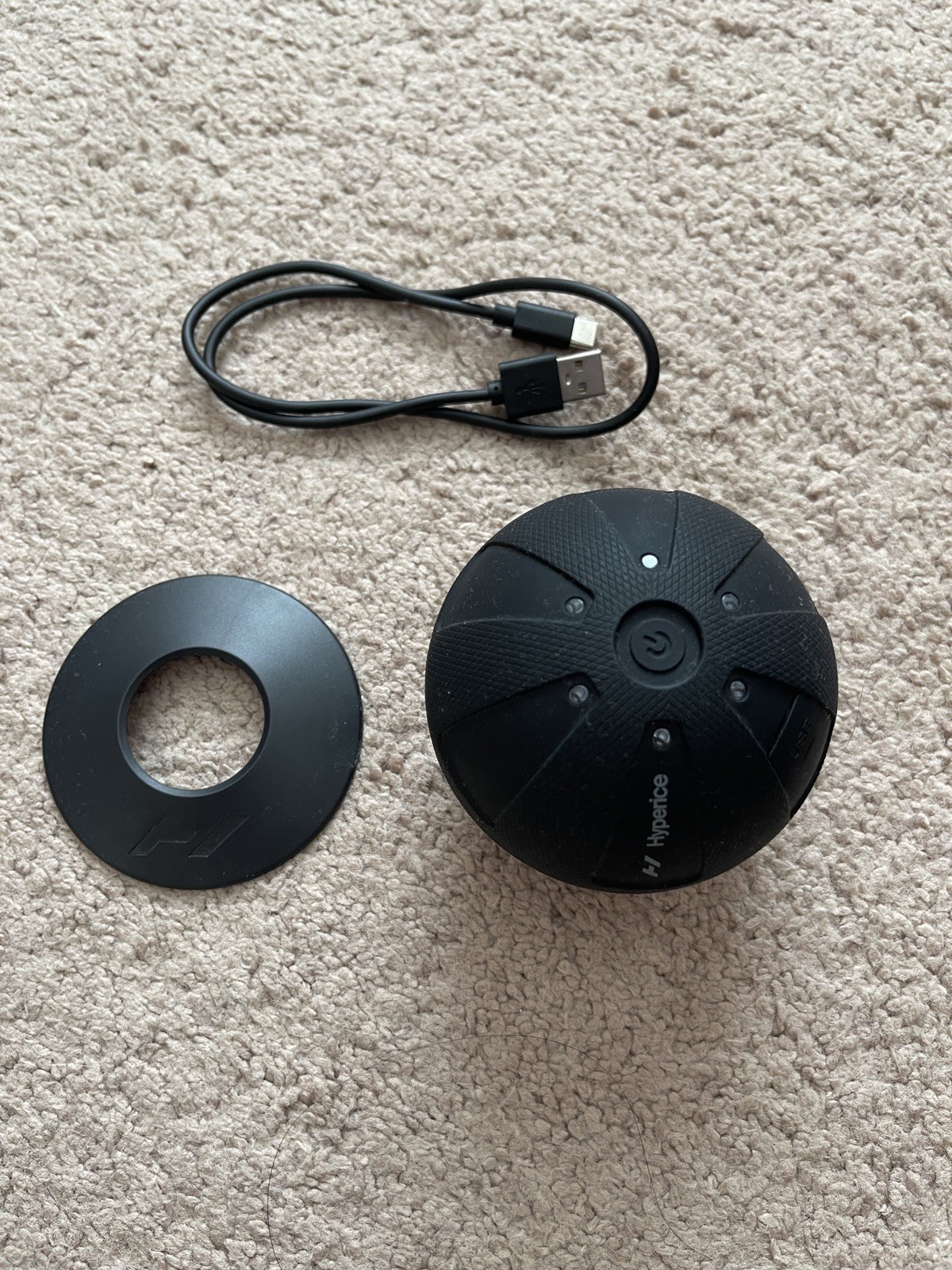 Hyperice Hypersphere Go Compact Vibrating Massage Ball with Stand and Charger
