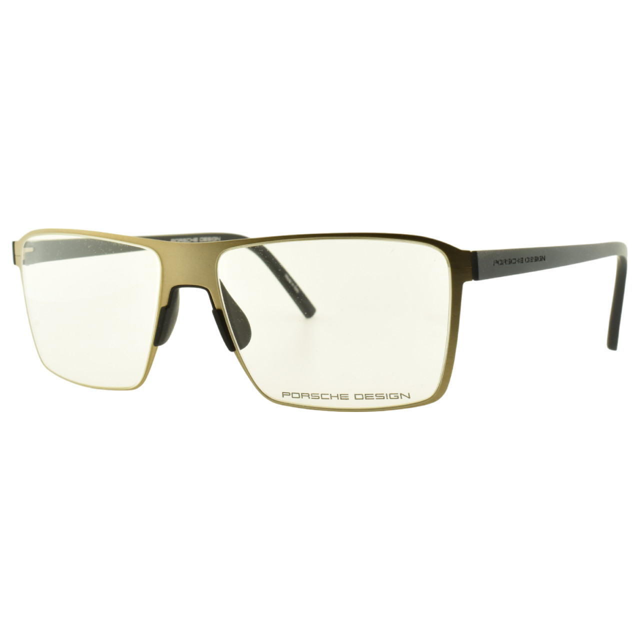 NEW!! PORSCHE P8309 C Gold Rectangle Full Rim Mens Optical Frame Eyeglasses