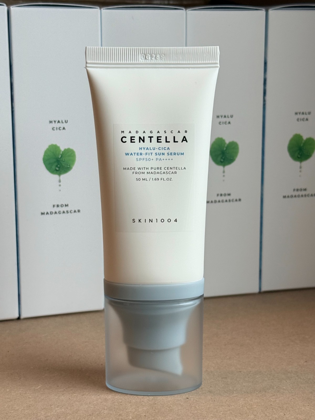 Skin1004 Hyalu-Cica Water-Fit Sun Serum SPF50+ PA++++ (Korean Version) – No Box