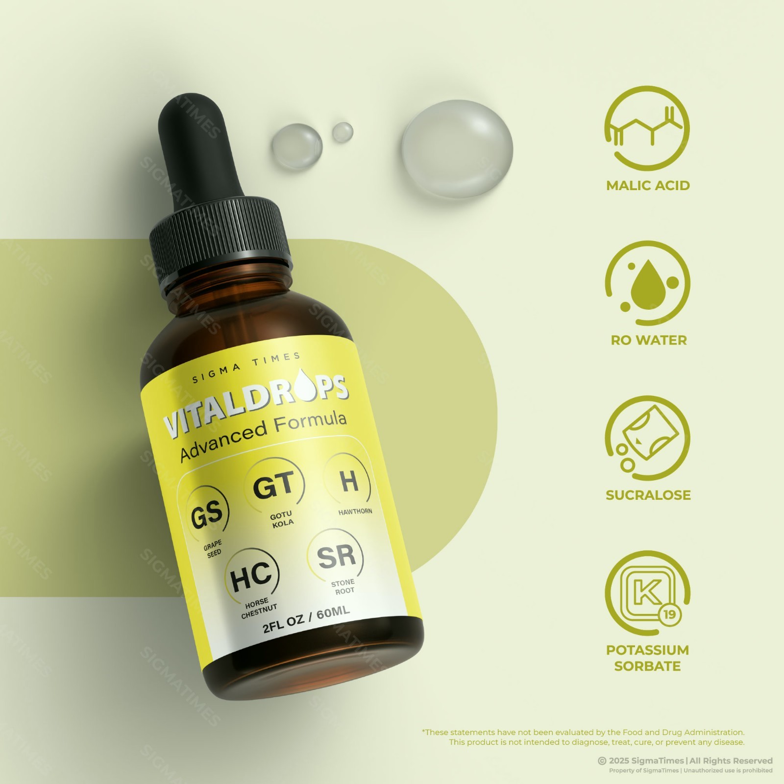 VitalDrops, Vital Drops Advanced Formula for Metabolism & Weight Loss (30 servs)