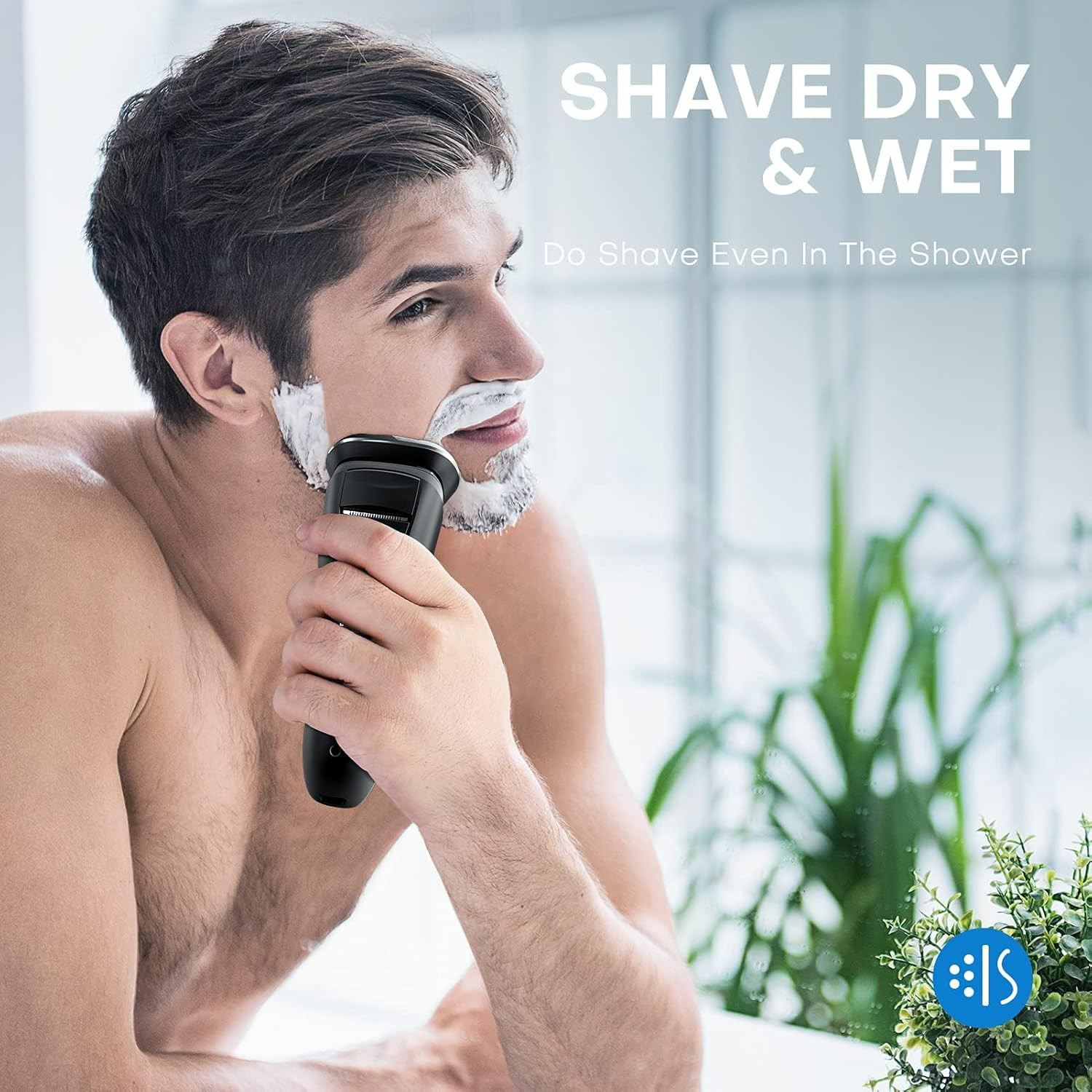 Electric Shaver for Men, 100% Washable Rechargeable Waterproof Electric Razor