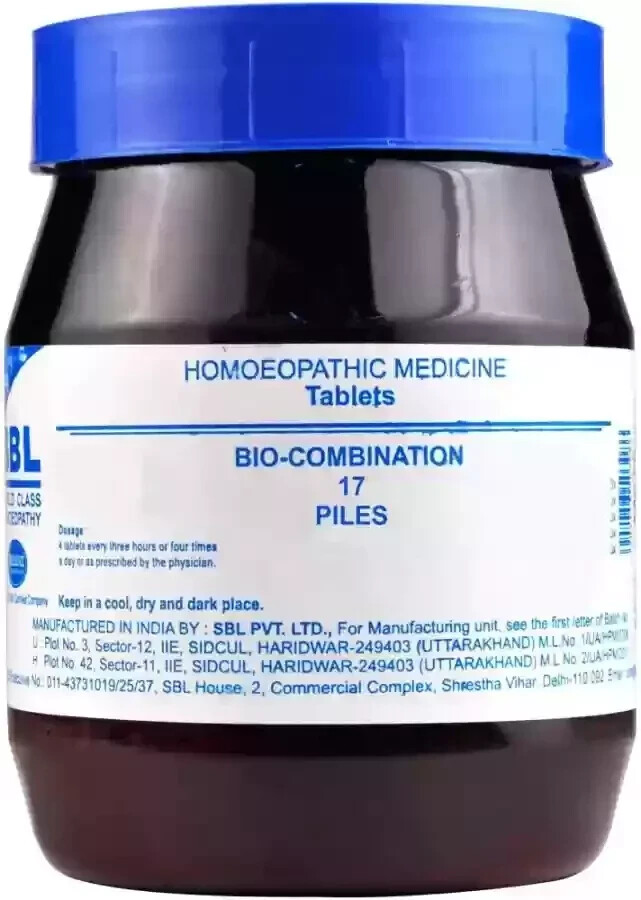 🌿 SBL Bio-Combination 17 Tablets 450gm | Piles Relief | Free Shipping 🌿