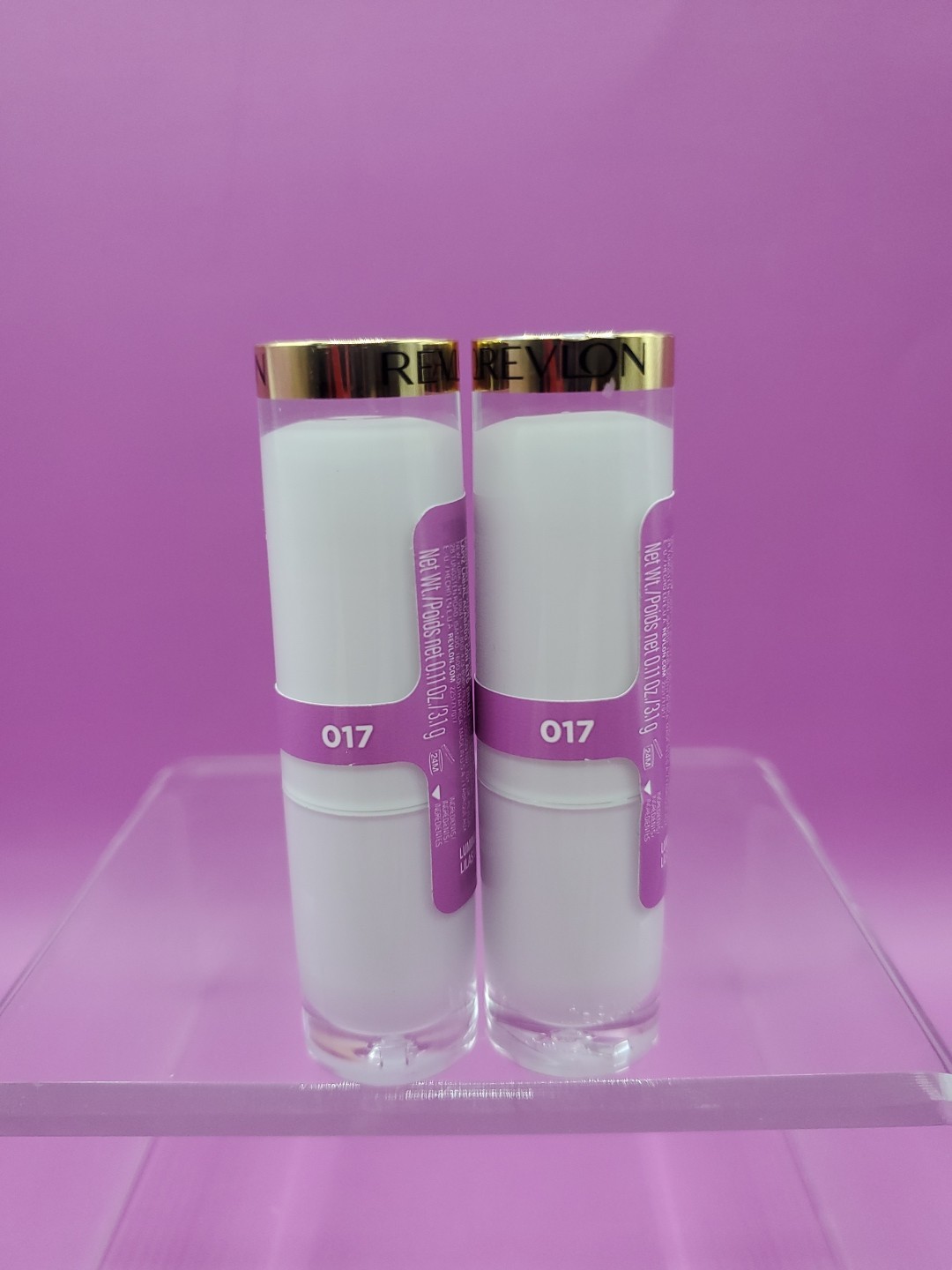 2 Pack Revlon Super Lustrous Glass Shine Lipstick 017 Luminous Lilac New Sealed