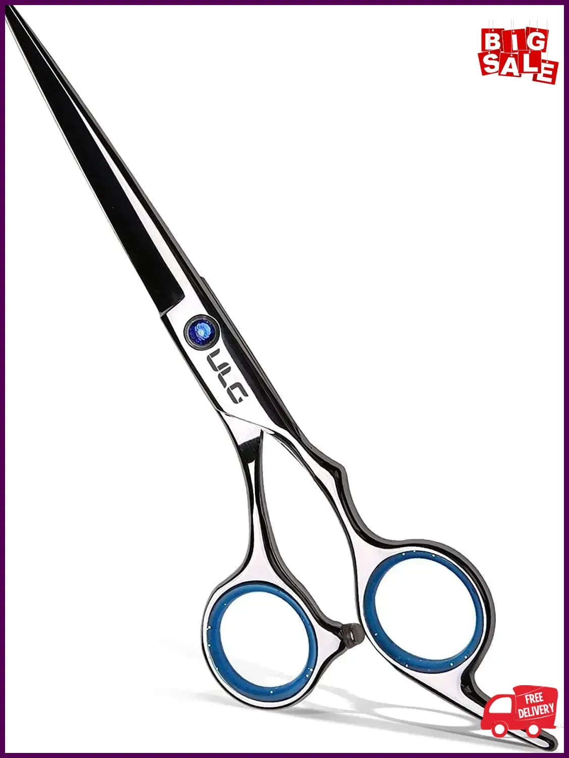 Hair Cutting Scissors, ULG Professional Hair Scissors 6.5 inch Right-Hand Razor