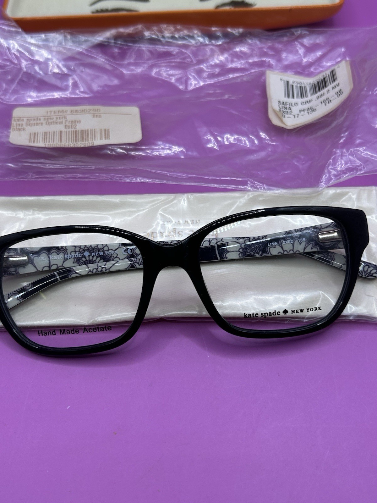Kate Spade Women’s Lina Rectangle Optical Glasses New