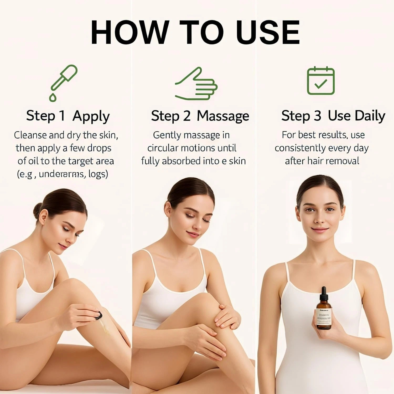Cyperus Rotundus Oil 2 Pack 100% Pure Natural Organic Hair Removal 60ml New USA*