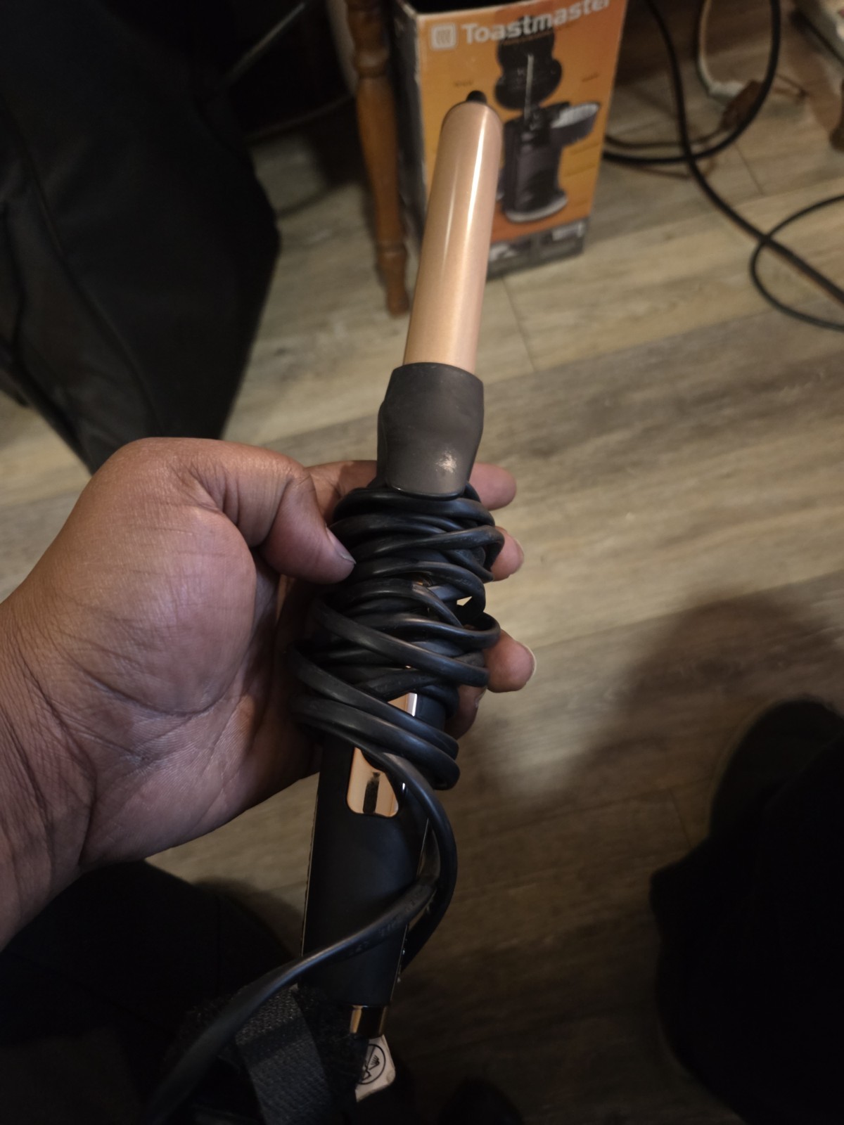 🏯 Kristin Ess Ceramic 1 1/4” Curling Iron (Black/RoseGold) 🆕AS SHOWN‼️