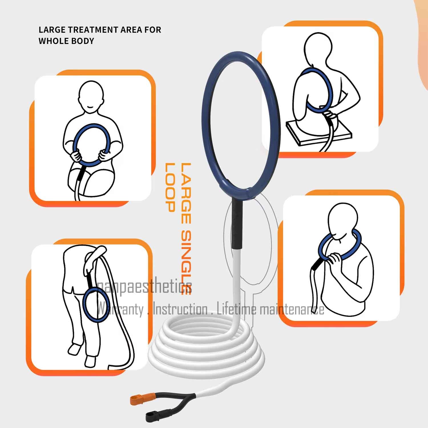 PMST PEMF Loop EMTT Magnetic Physio Therapy Machine Pain Relief Pemf Mat Device