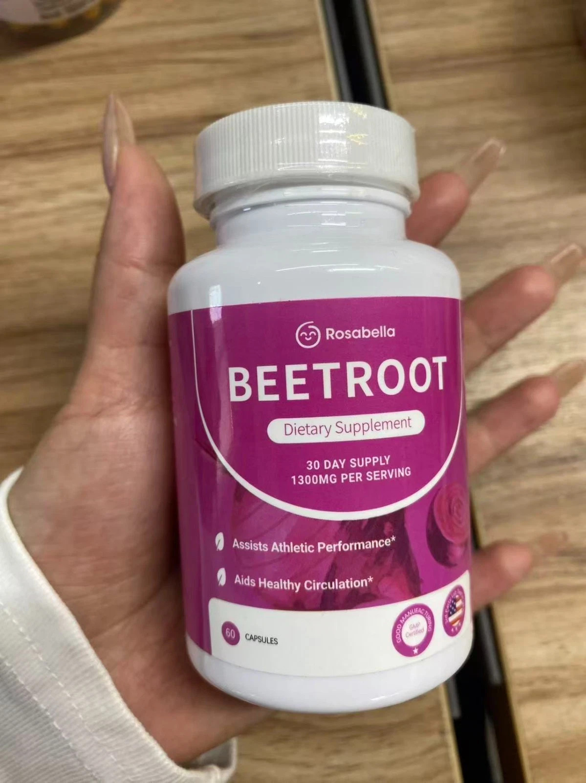 3 Pack Organic Beet Root Capsules – Nitric Oxide Booster, Blood Pressure Support