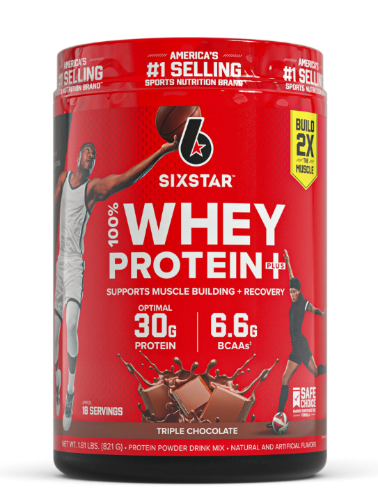 Six Star 100% Whey Protein, Triple Chocolate, 1.81 lb