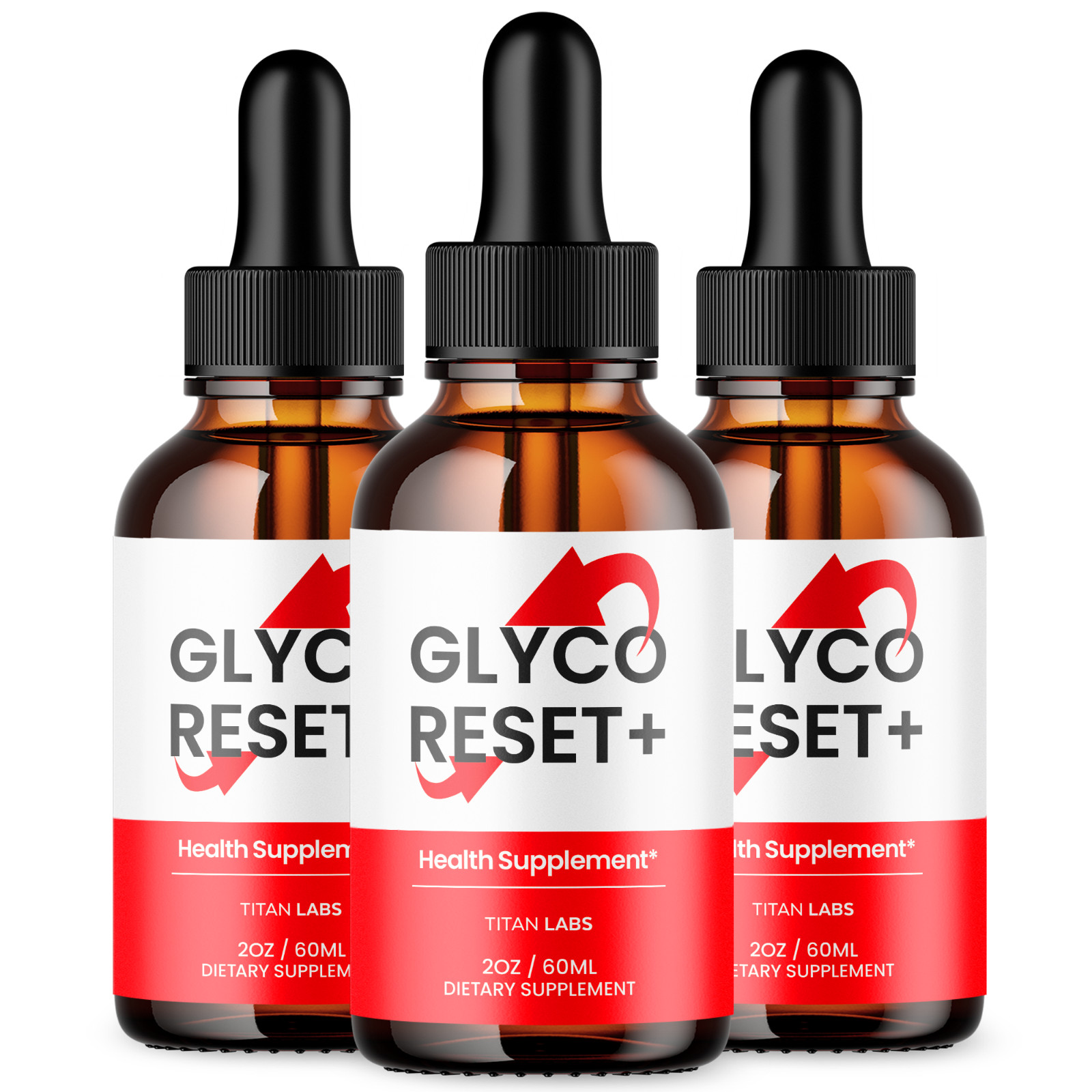 (3 Pack) Glyco Reset Drops Advanced Blood Support Supplement GlycoReset 90 Servs