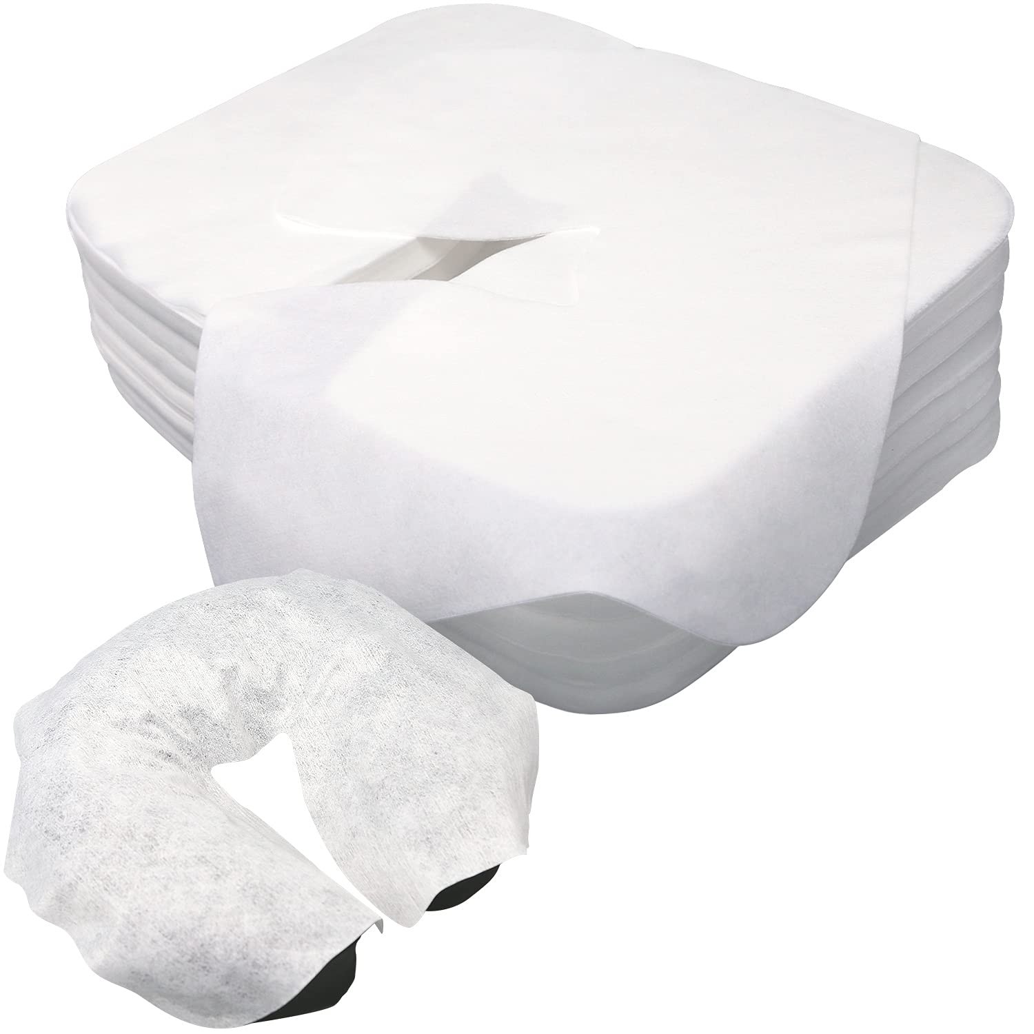 Luriseminger 300 Count Disposable Face Cradle Coversmedical-Grade Spa Face Rest