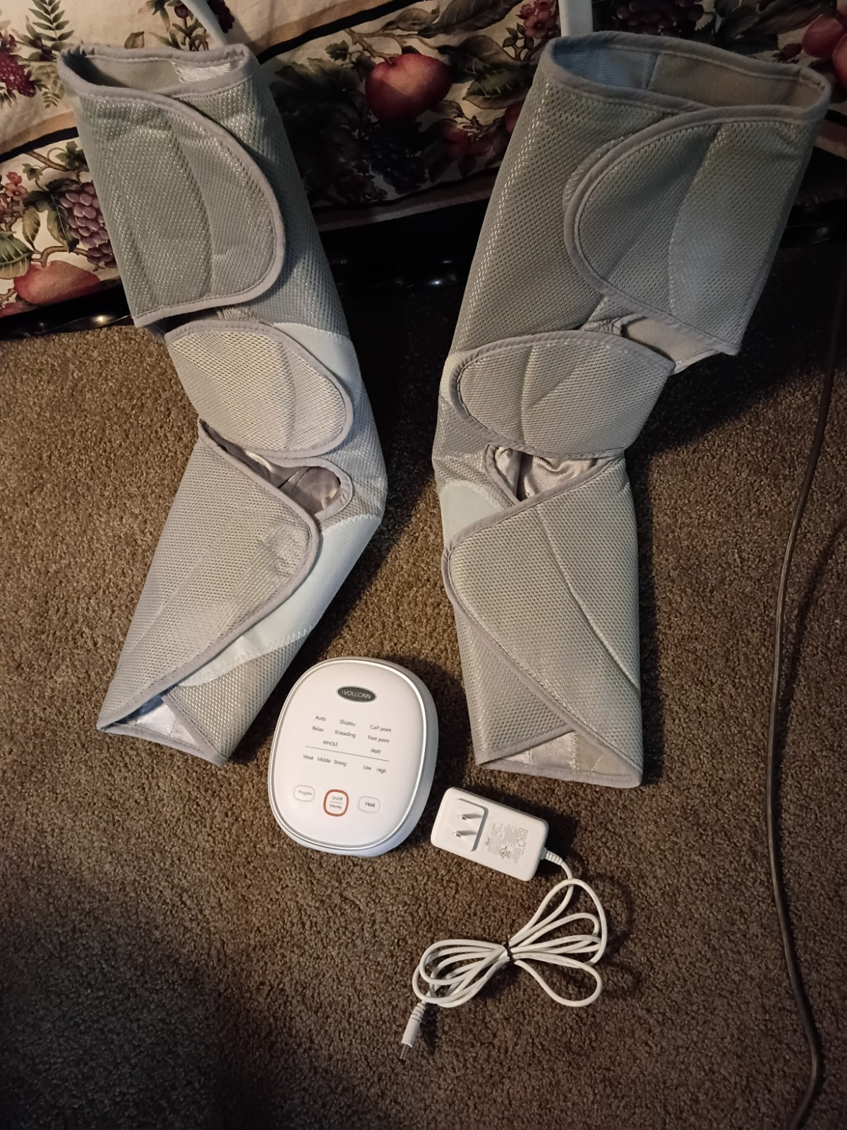 iVOLCONN Air Compression Leg & Foot Massager Sleeves w/ Remote, UL Listed
