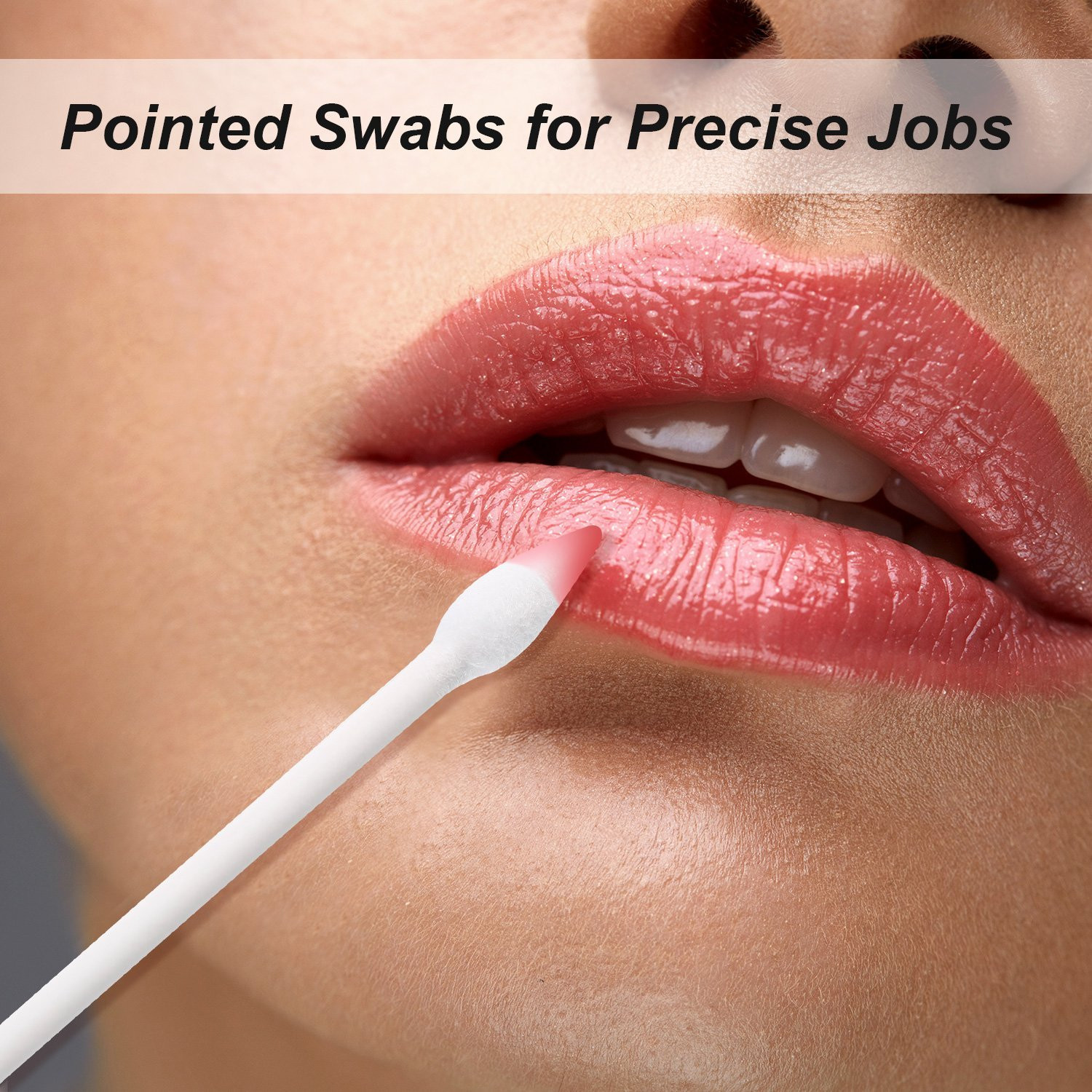 Pointed Cotton Swabs Compatible with Q Tips Double Precision Tips Cotton Buds wi