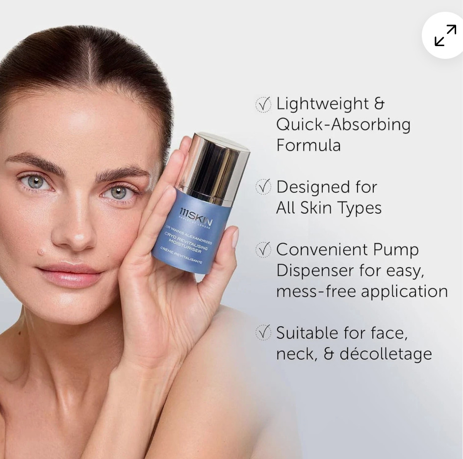 111Skin Cryo Revitalising Moisturizer 1.7 Fl Oz with Hyaluronic Acid