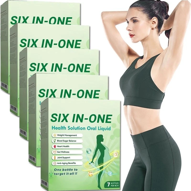 Six-in-One Health Solution Oral Liquid,one Bottle to Target It All HOT