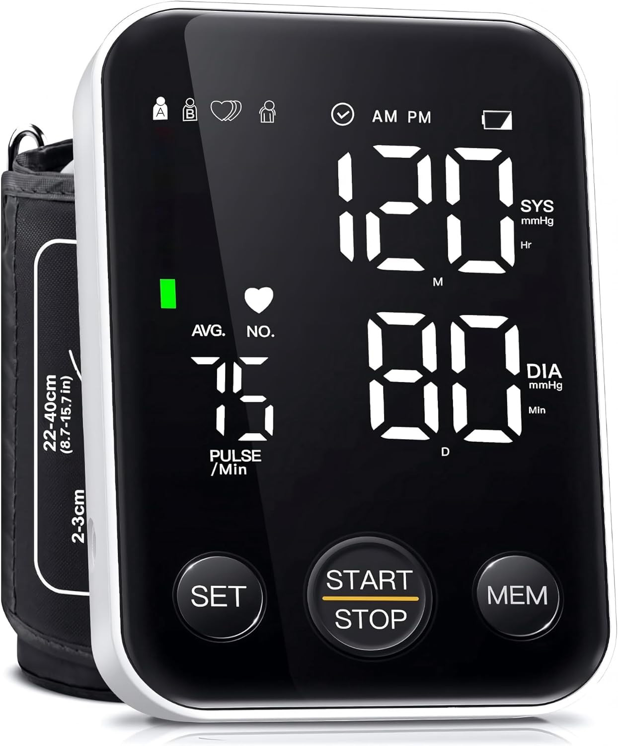 FDA Cleared Blood Pressure Monitor Upper Arm