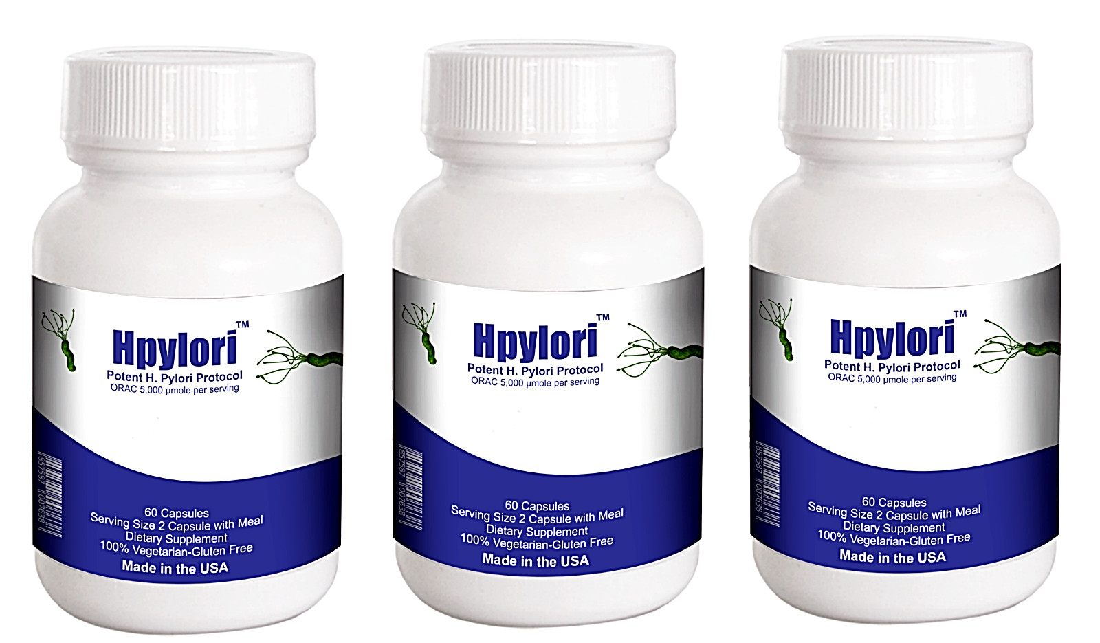Vitalee Helicobacter Pylori and Leaky Gut Economy Pack(3X60ct)