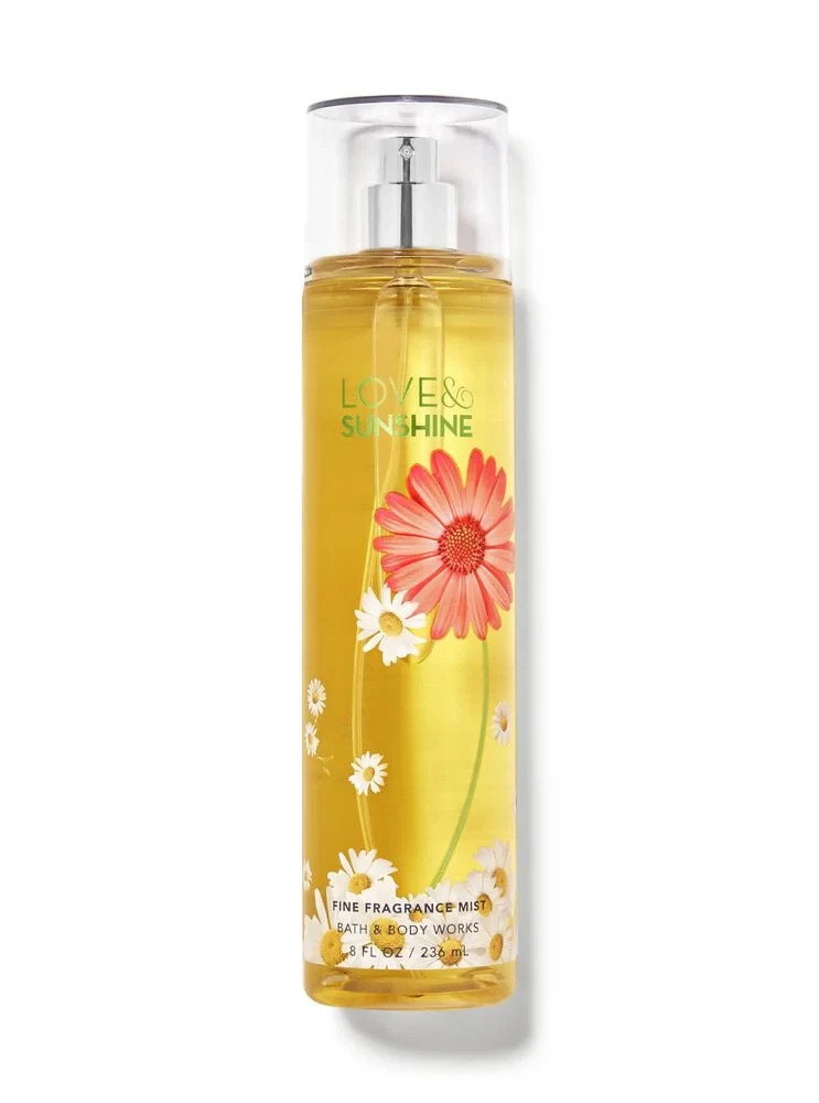 New *discontinued* Bath and Body Works Love and Sunshine Body Mist Full Size