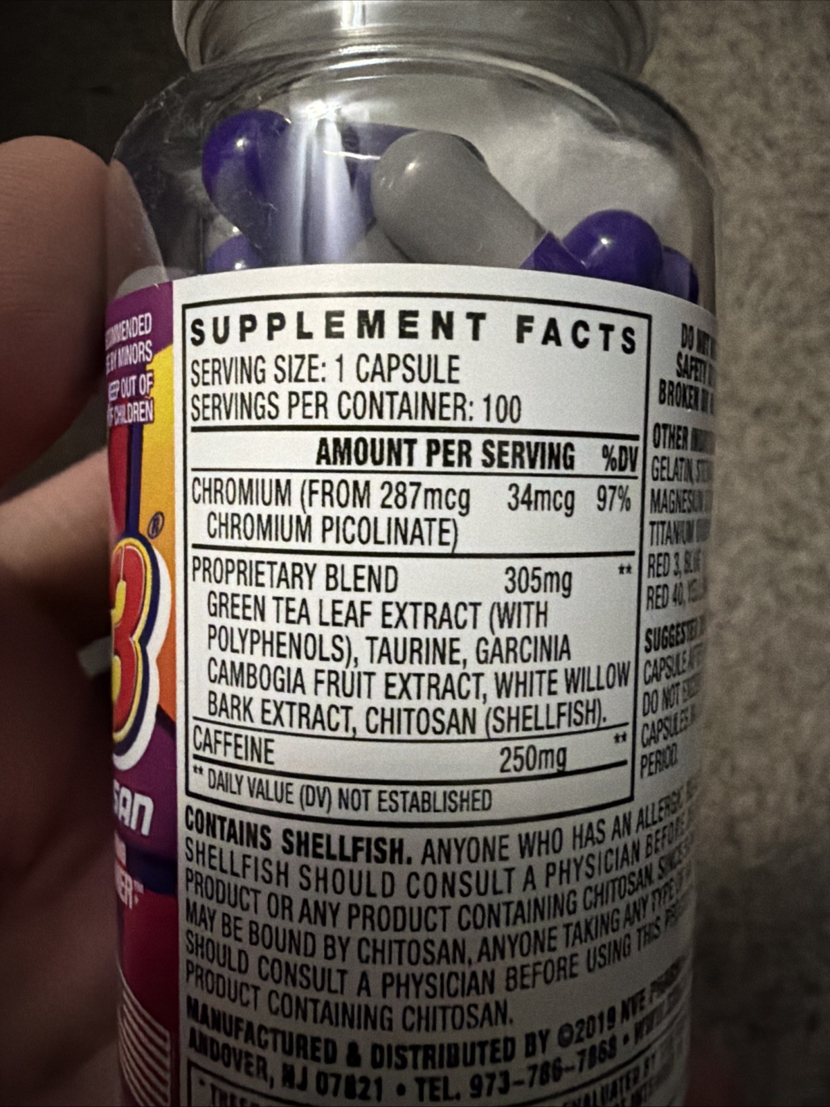 Stacker -3- 100ct Weight Loss & Energy Supplement Free Fast Ship *EXP 2030