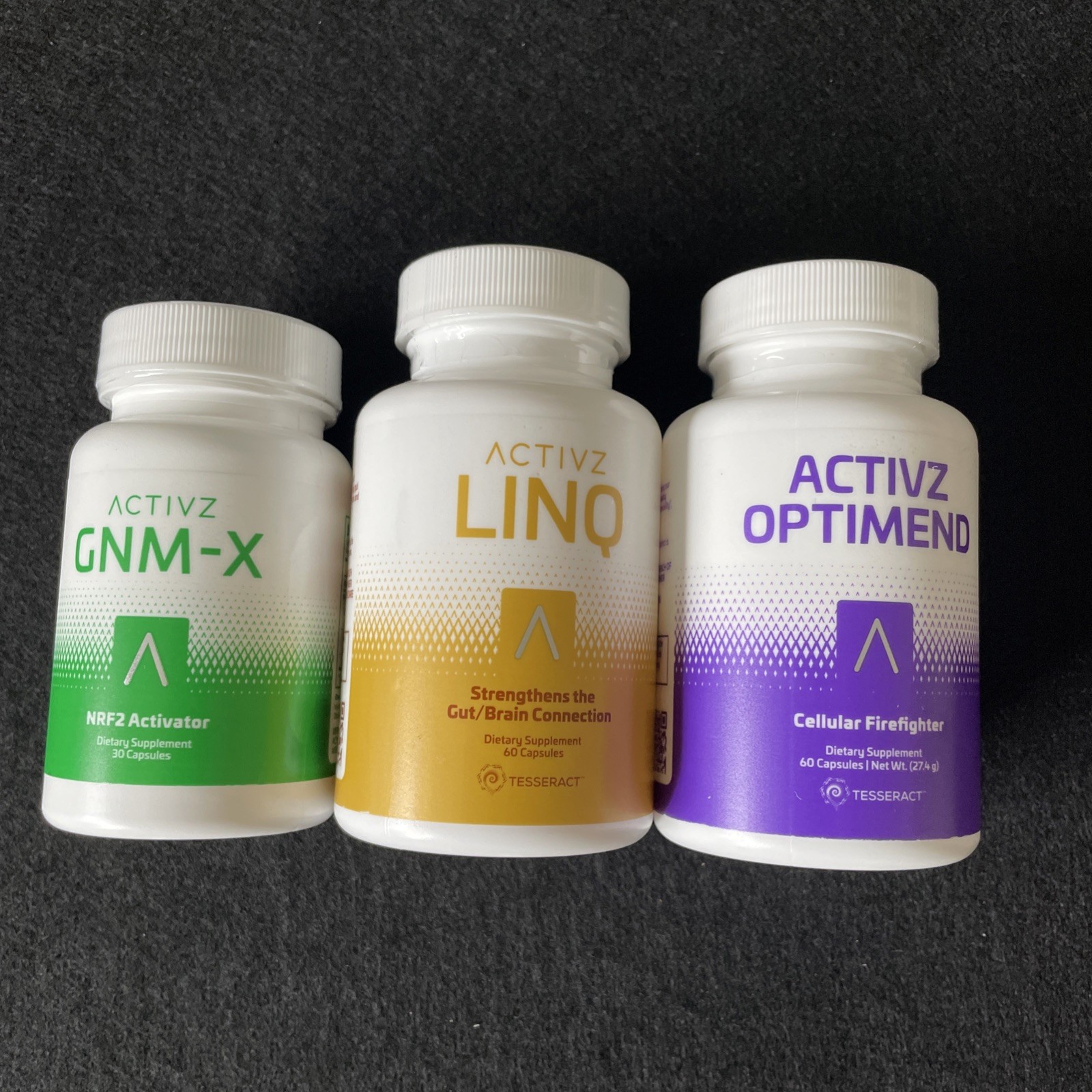 NEW ACTIVZ TRIFECTA 3 bottle set 1 LINQ + 1 GNMX + 1 OPTIMEND 11/26 12/26 1/27