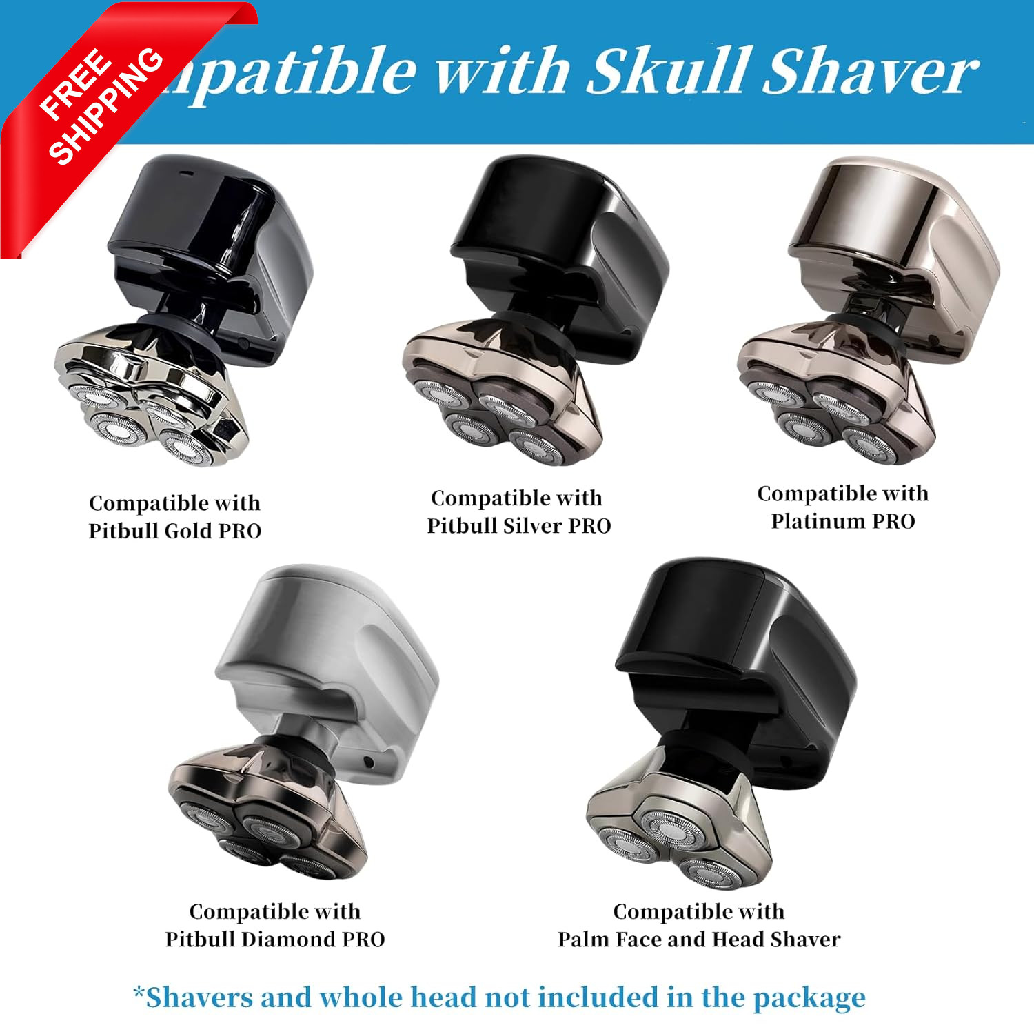 Shaver Head Replacement Blade for Skull Shaver Pitbull Gold Silver Platinum PRO