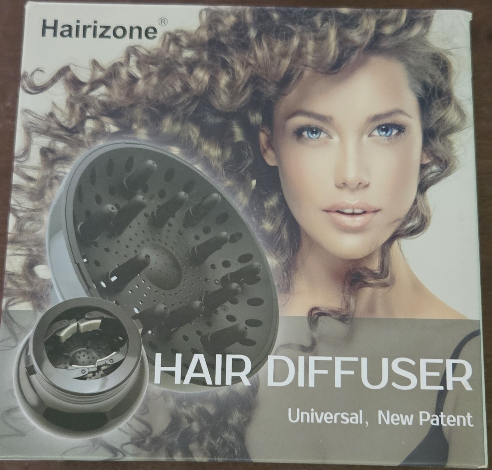 Hairizone HD200 Universal Hair Dryer Diffuser Attachment Black 1.7-2.6 in