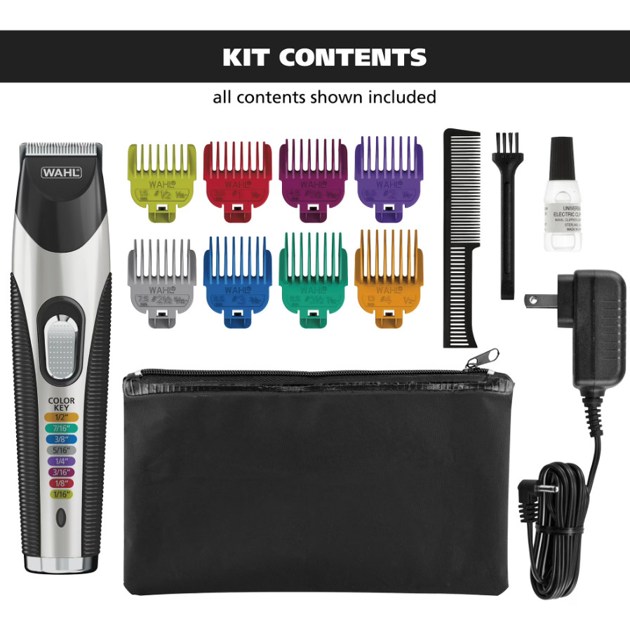 Wahl Color Pro Cord/Cordless Rechargeable Hair, Beard Trimmer for Men – 9891-100