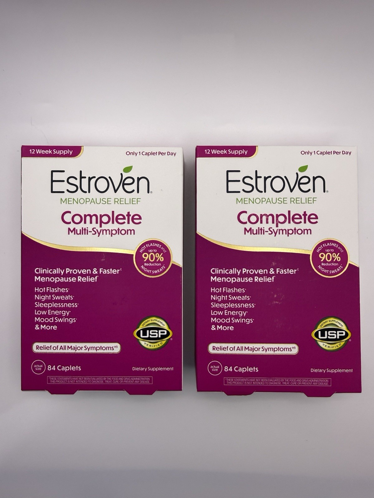 Estroven Complete Multi-Symptom Menopause Relief, 2×84 Caplets Pack Of 2