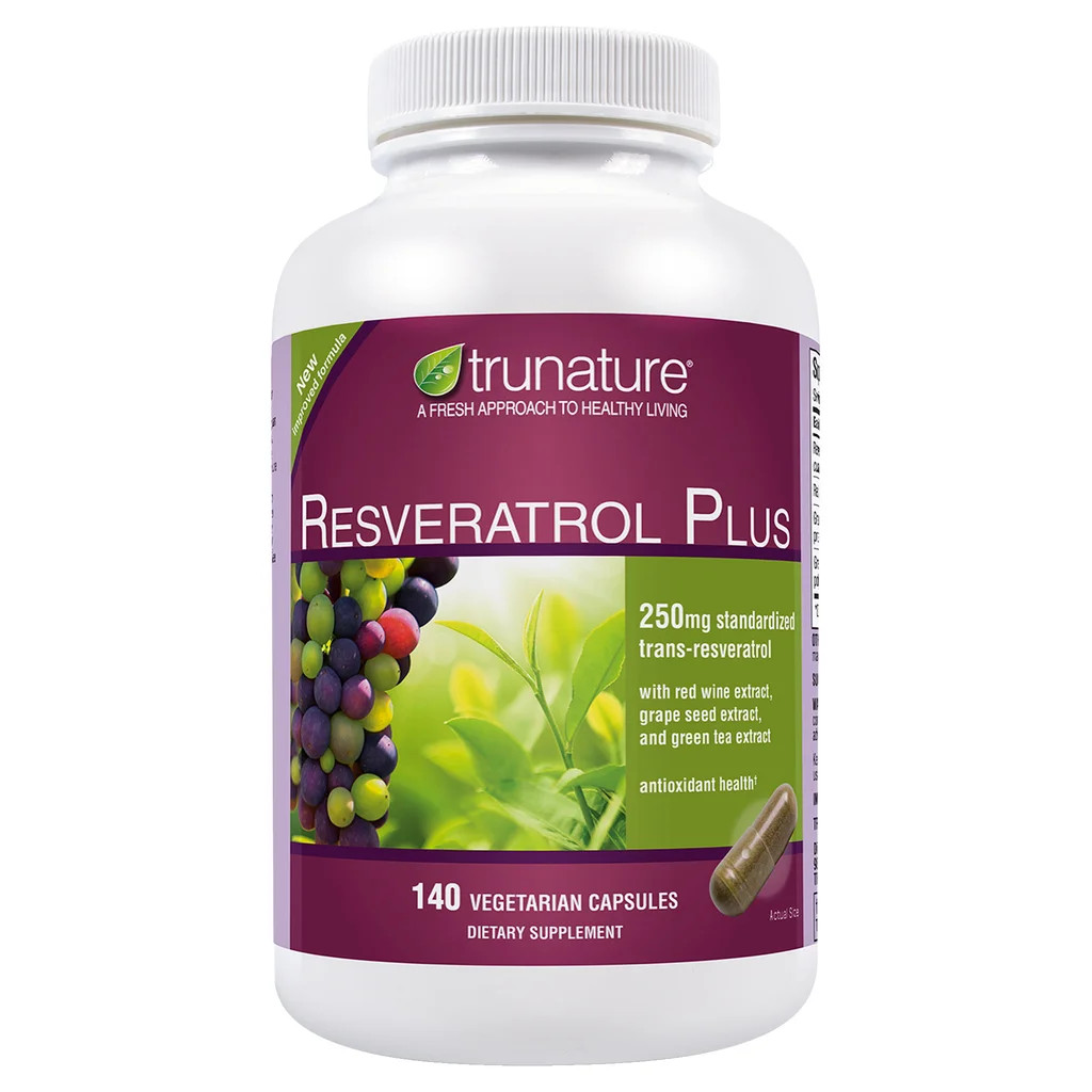 trunature Resveratrol Plus, 140 Vegetarian Capsules 11/27