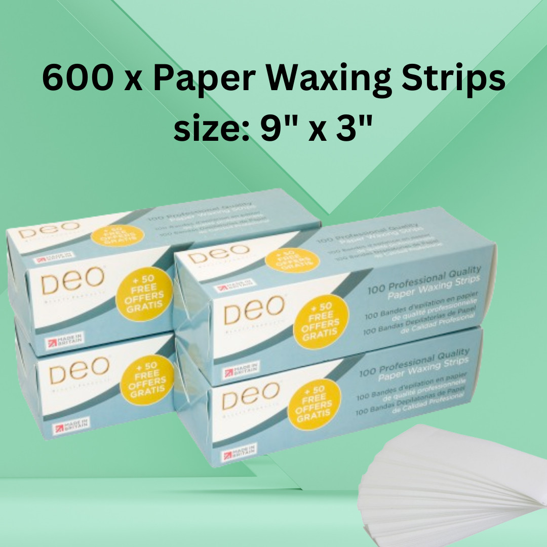 3″ x 600 Paper non woven epilating waxing strips body legs professional salon
