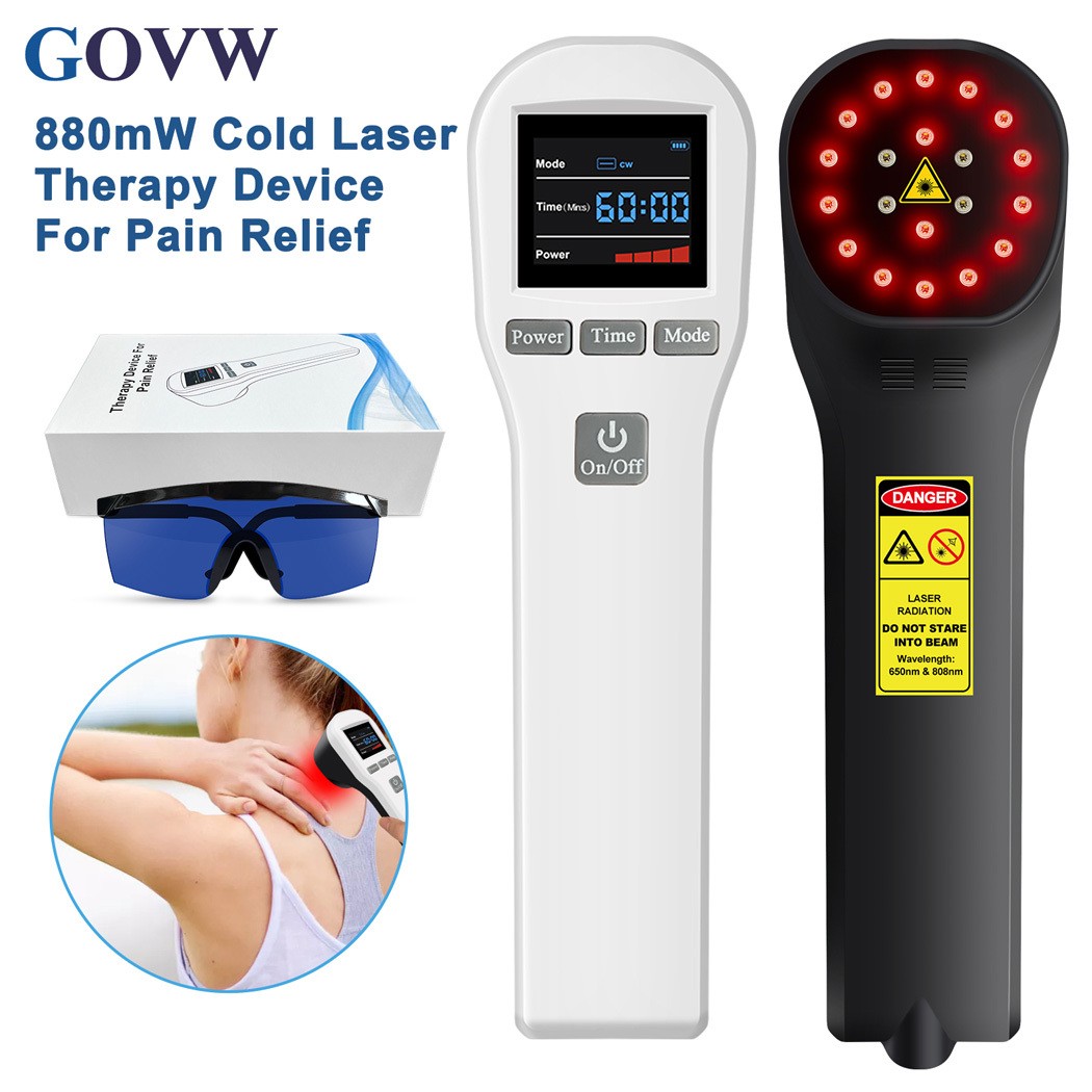 880mW Cold Laser LLLT Red Light Phototherapy Device for Pain Relief Treatment