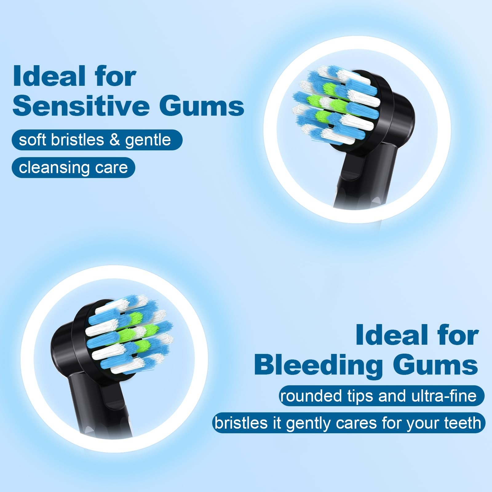 Compatible Replacement Brush Heads for Oral-B Pro 1000, Genius X, Smart 1500 –