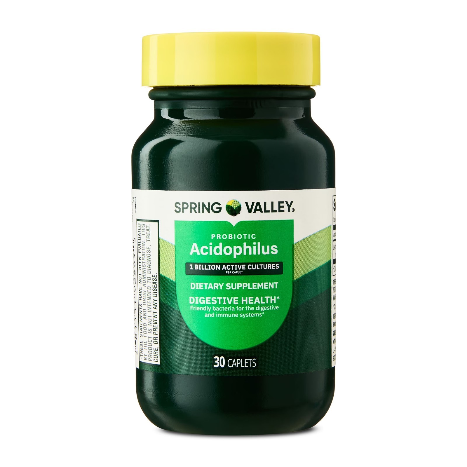 Spring Valley Probiotic Acidophilus Caplets for Digestive Health, 1 Billion Acti