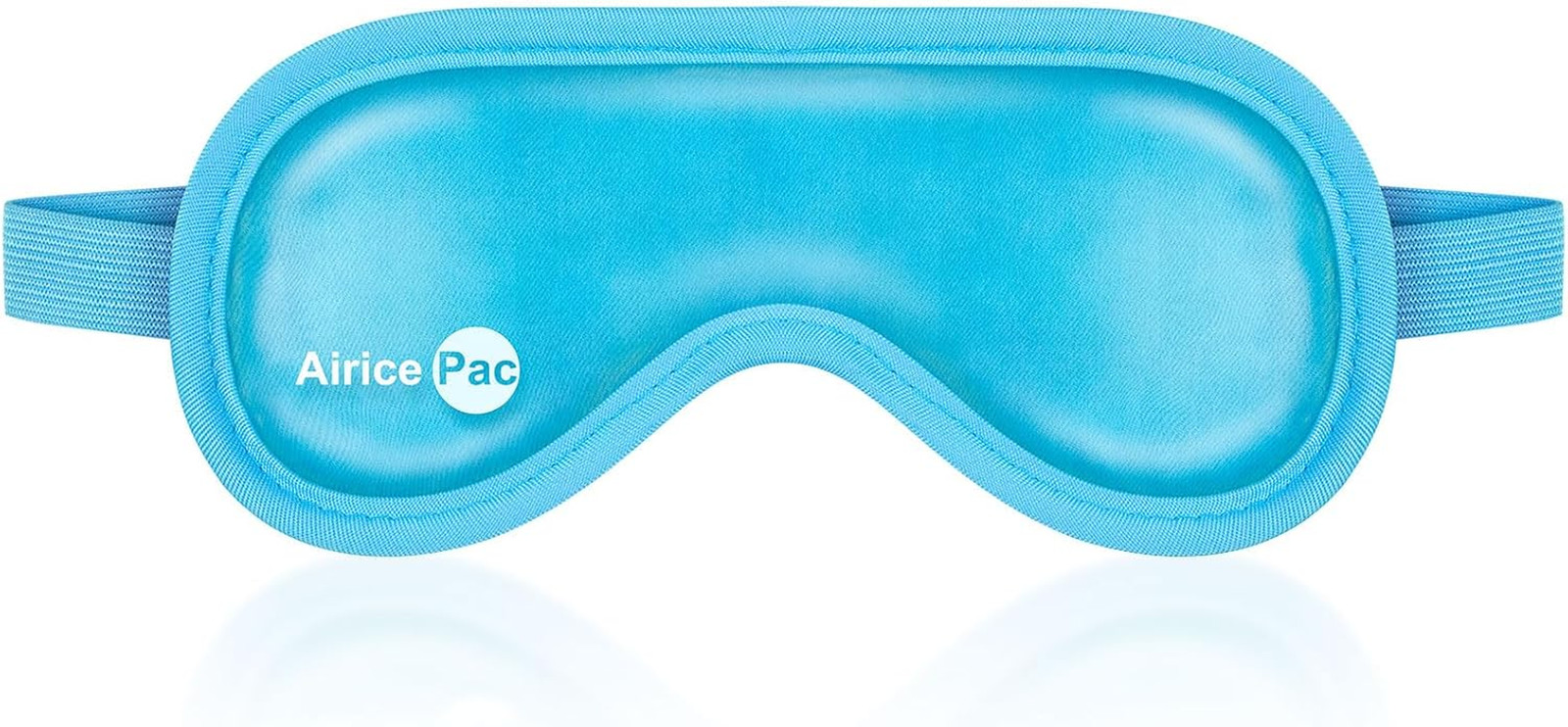Cooling Gel Eye Mask Reusable Hot & Cold Compress, Adjustable Straps, Dual-Sided