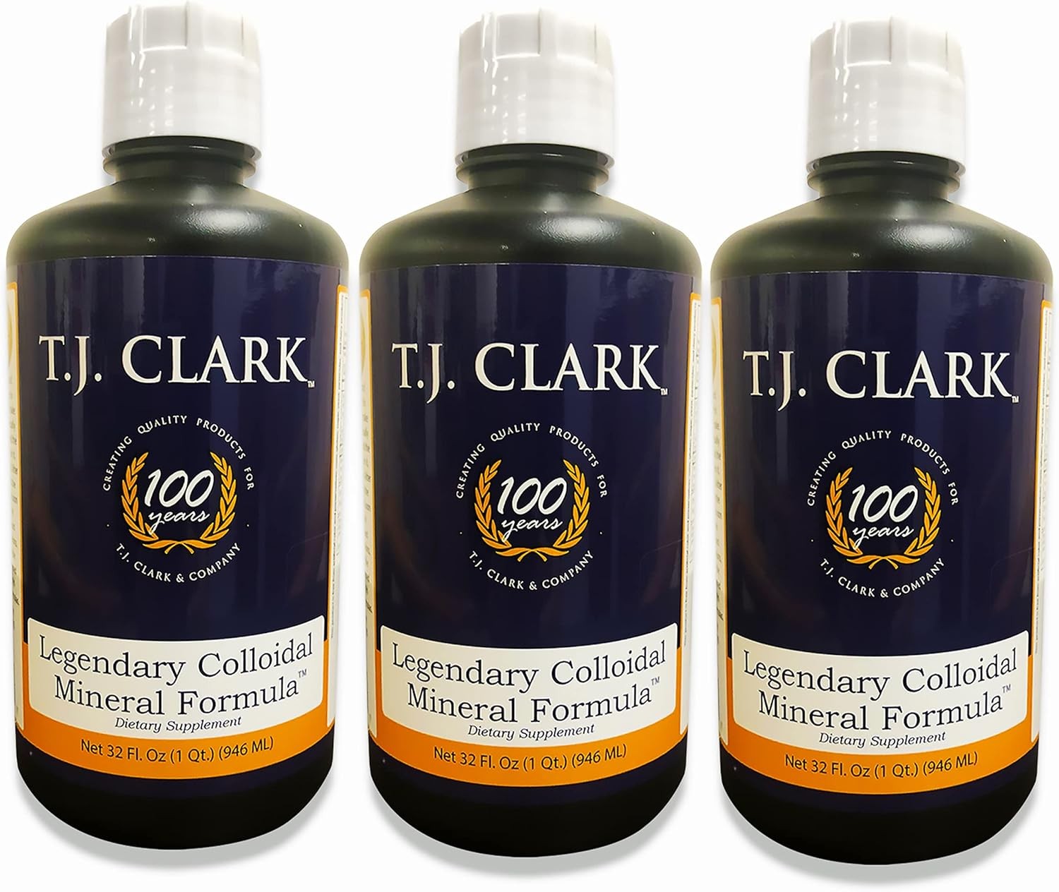 T.J. Clark Legendary Colloidal Mineral Formula 32 fl. oz. (3 Pack) by T.J. Cla