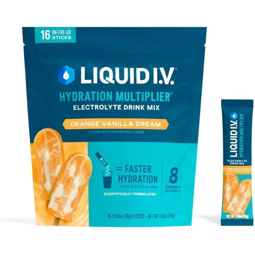 Liquid I.V. Hydration Multiplier Orange Vanilla Dream 16 Servings 1*