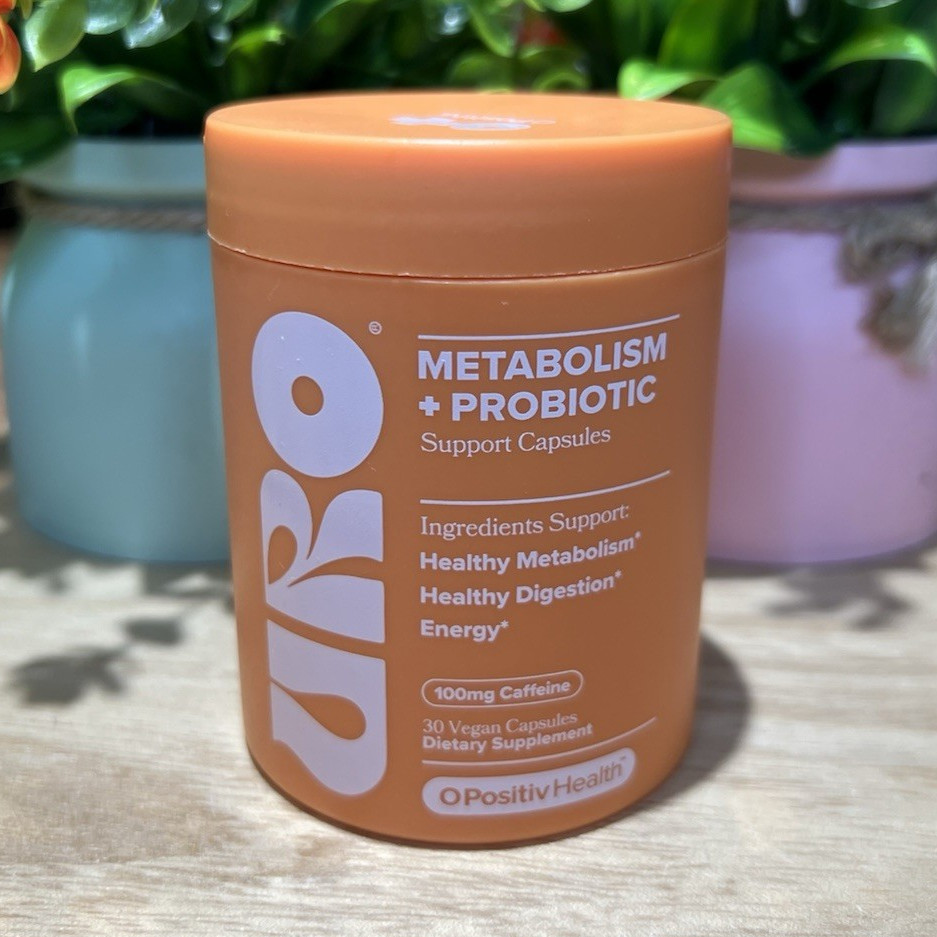 O Positiv Metabolism + Probiotic Support Capsules 30 Vegan Non-GMO Exp 09/27