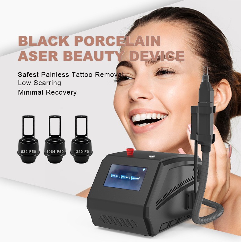 3-in-1 Nd:YAG Pico Laser Eyebrow Tattoo Removal Machine 532 1064 1320nm Device