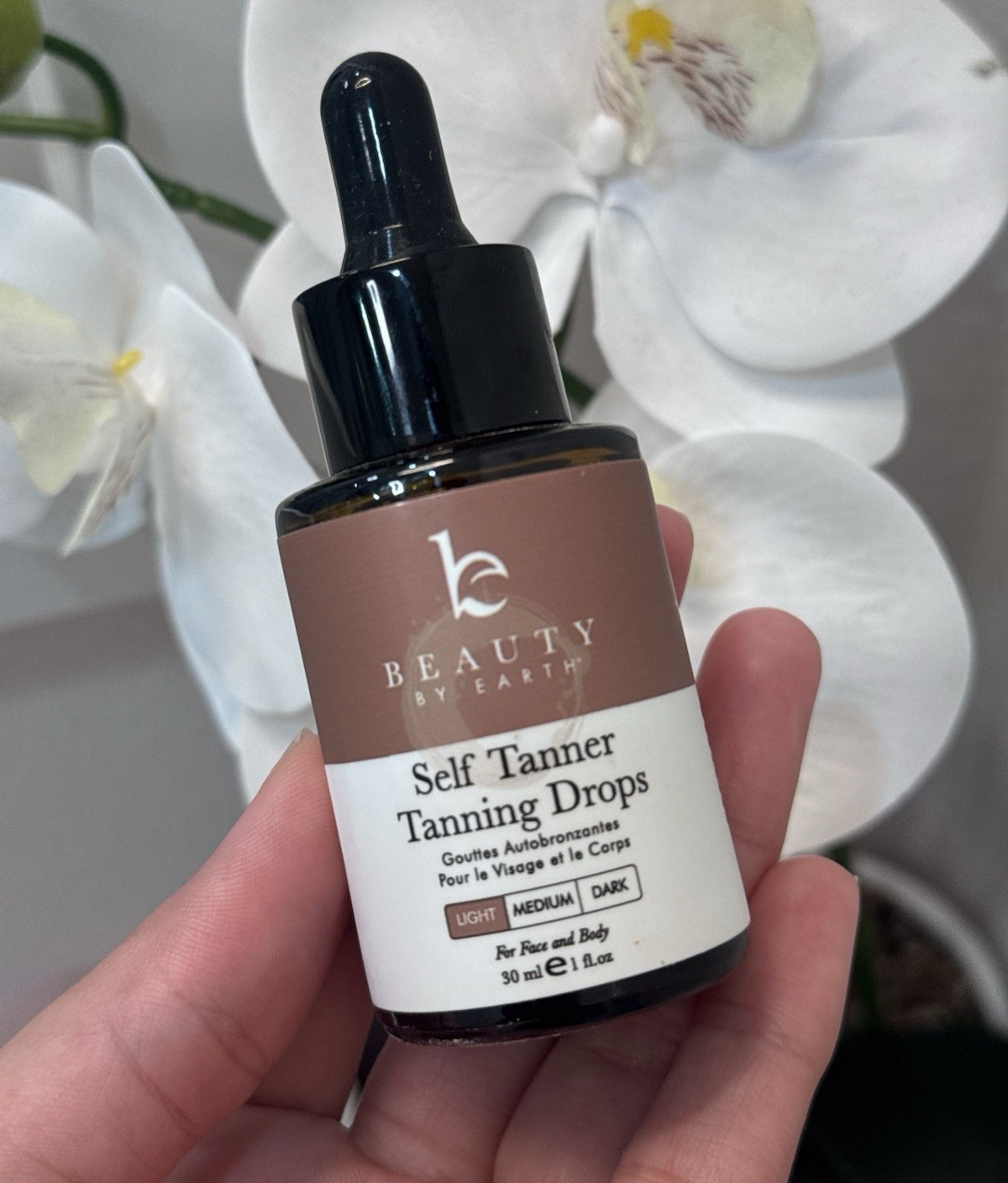 Beauty by Earth Self Tanner Tanning Drops Brown 30 ml/1 fl oz Face & Body