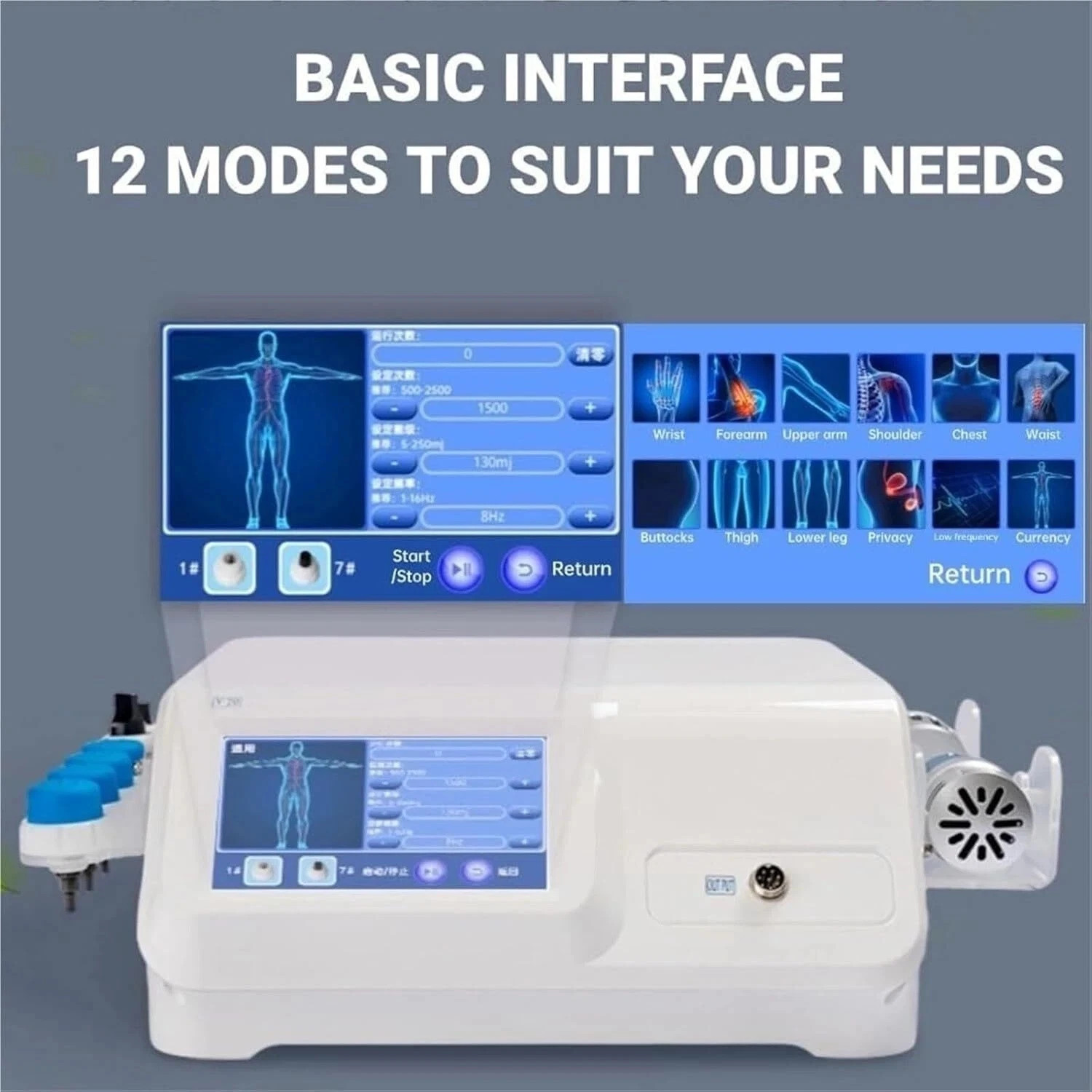 2026 Shockwave Therapy Machine Body Massage For Muscle Pain Removal ED Treatment