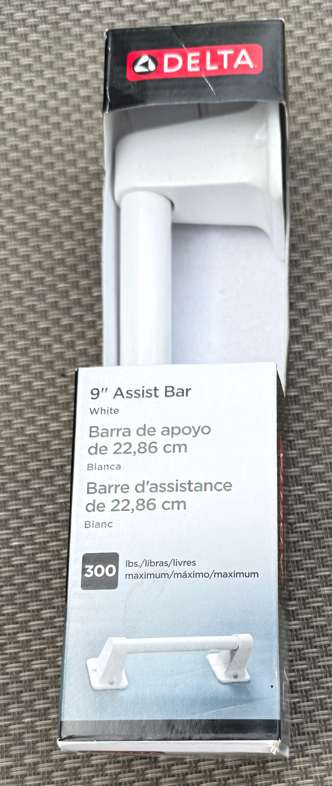 *New* Delta DF509W 9″ Assist Bar Grab Bar White – Up to 300 Lbs NIB