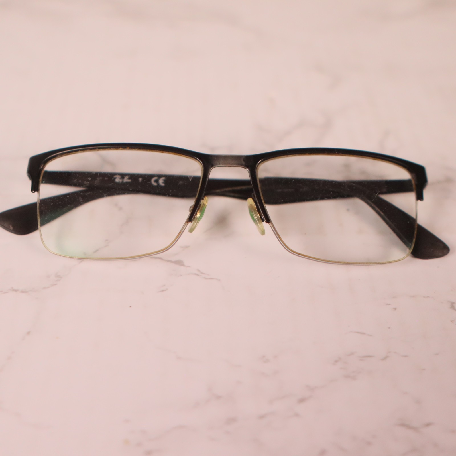 Ray-Ban Eyeglasses RB6335 2503 Gunmetal Rectangle Frame Only Half Rim 54-17-145