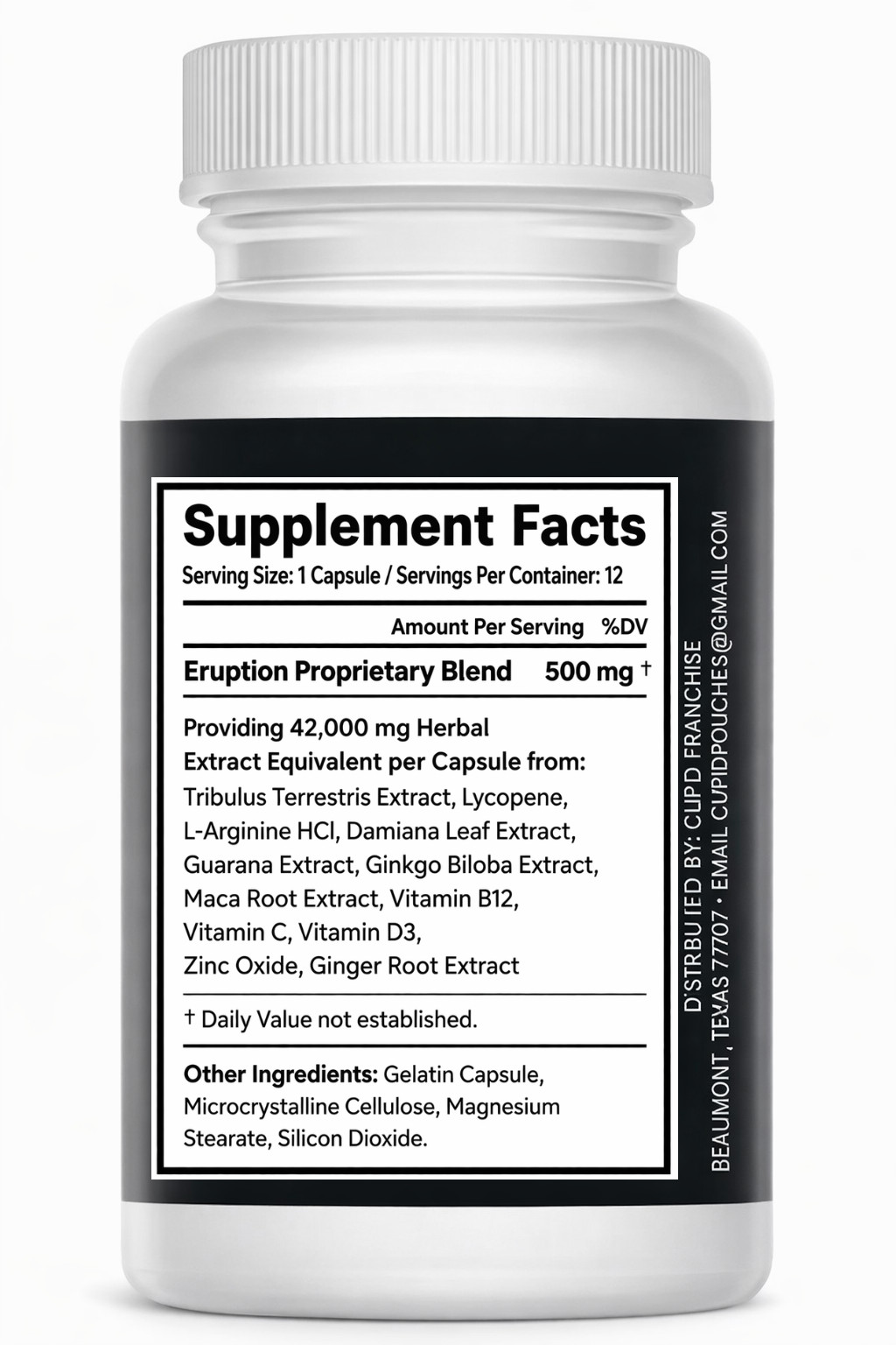 ERUPTION – Male Performance Support – Boost Stamina, Size, Stamina & Vitality